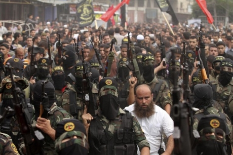 Click on image to see full-sized version Quds Briagdes Fighters - Image By saraya.ps