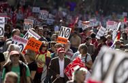 Anti-austerity protests grip 56 Spanish cities photo