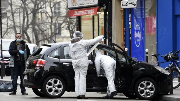 A source said the items were found in the abandoned black Citroen.