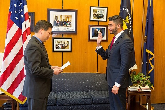 Department of Labor swearing in ceremony - Ammar Campa-Najjar for Congress CA50